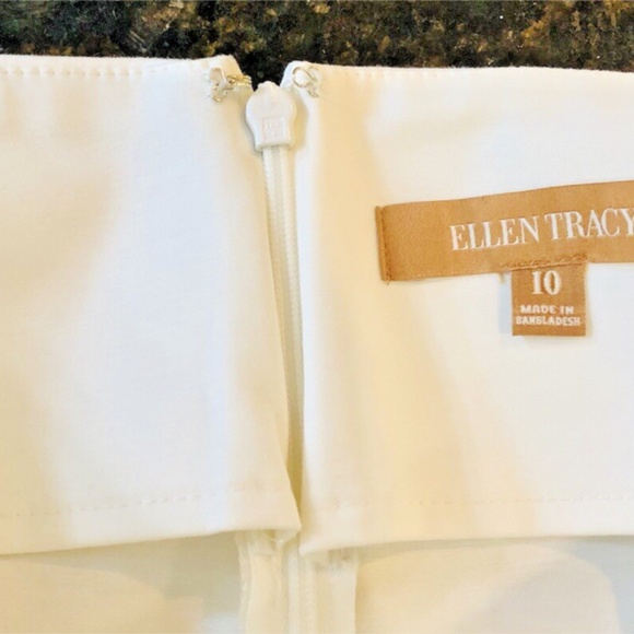 Ellen Tracy White Mini Pencil Skirt 125598 NWT Women Size 10 - Picture 12 of 12